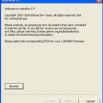 [TUTO] Jailbreak firmware 3.0 : iPhone, iPhone 3G, iPod Touch. Redsnow.