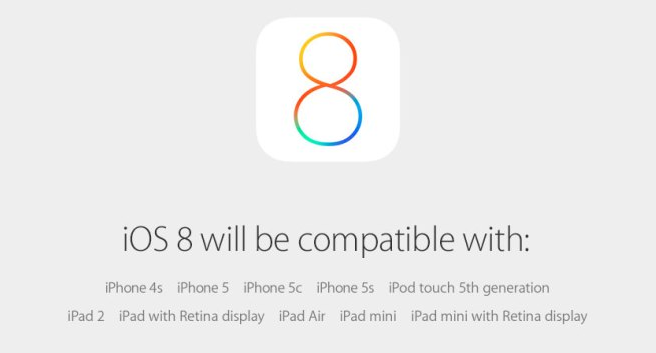 iOS-8-compatibilite