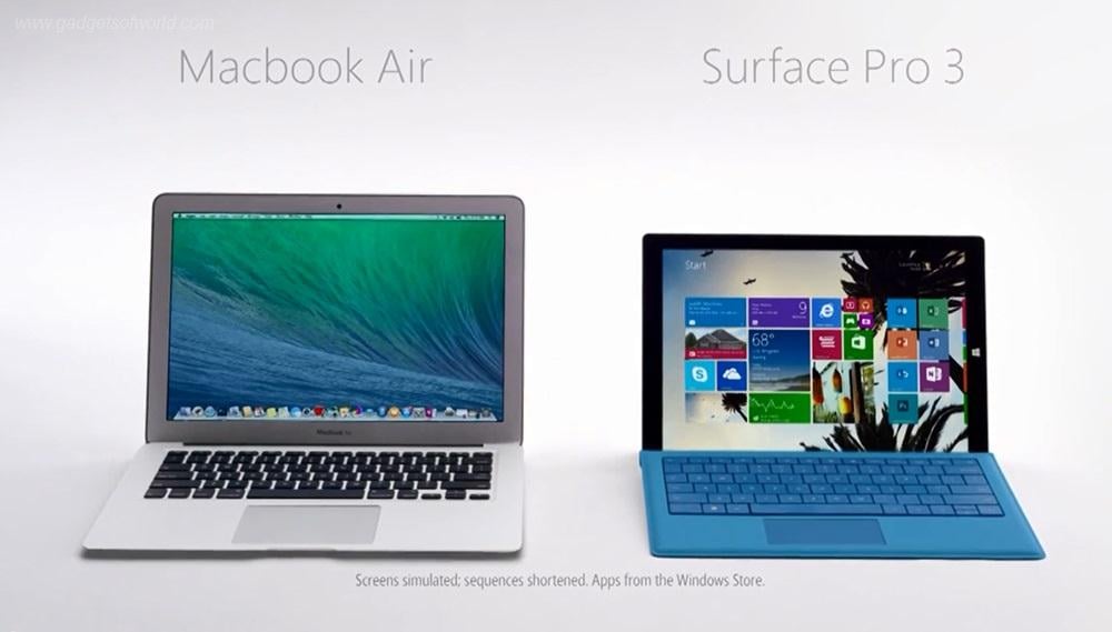 Surface Pro 3 VS. MacBook Air