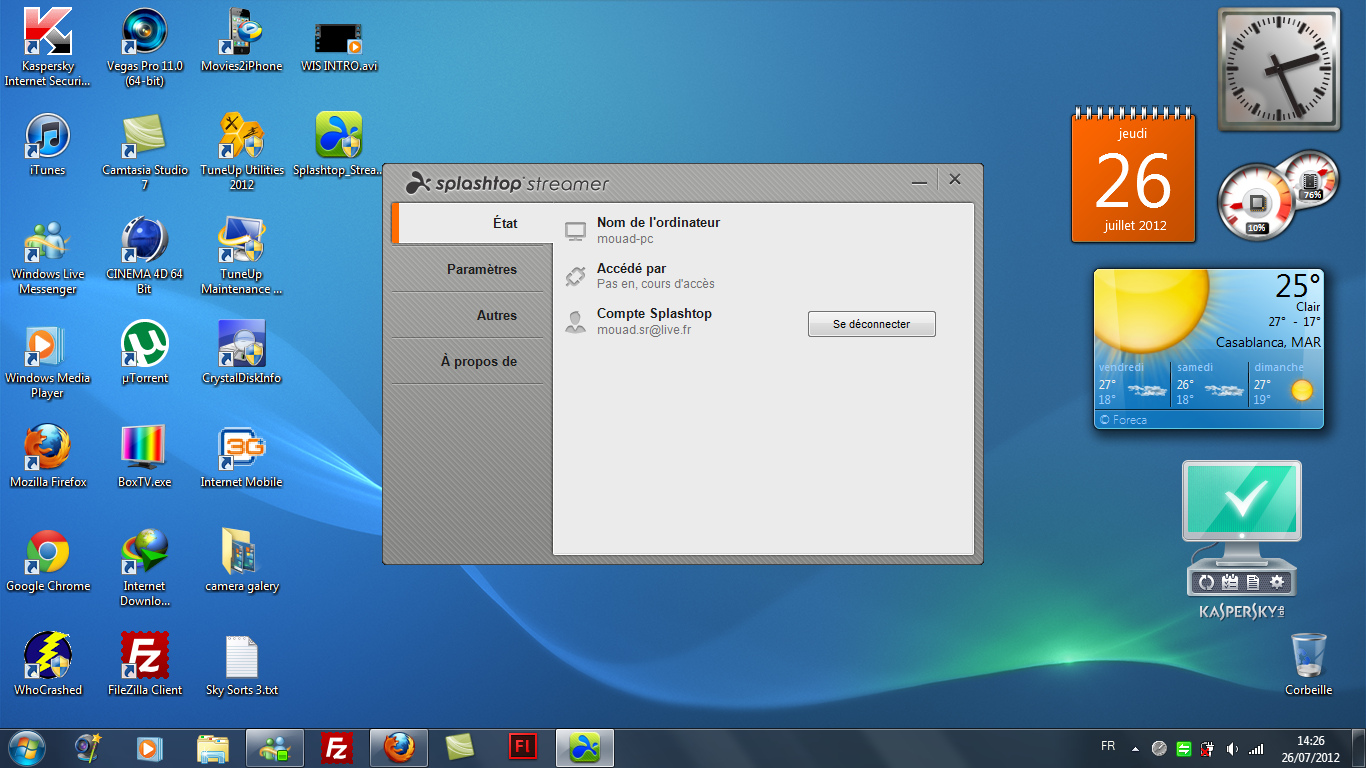 Splashtop Remote Desktop : contrôler son PC/MAC depuis son iDevice.