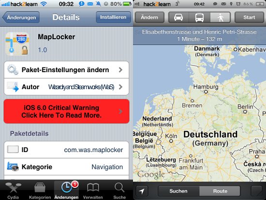 MapLocker : mettre en cache l’application Plans sur iPhone