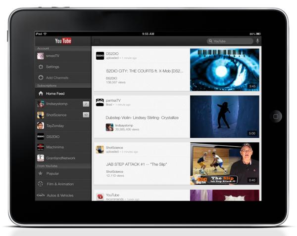 Youtube : mise à jour iPhone 5 et iPad