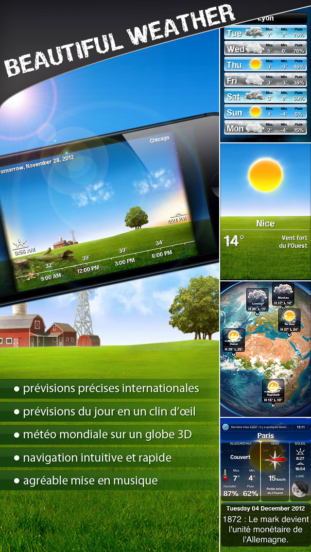 Beautiful Weather : une sublime application météo iPhone & iPad