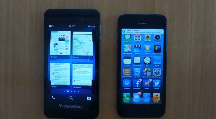 iPhone 5 vs BlackBerry Z10 : Comparatif