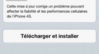 iOS 6.1.1 : disponible pour iPhone 4S