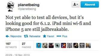Jailbreak iOS 6.1.2 : déjà possible sur iPad Mini et iPhone 5