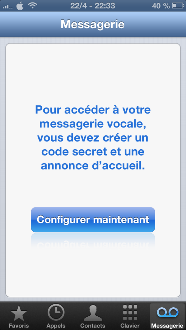 configurer messagerie free iphone
