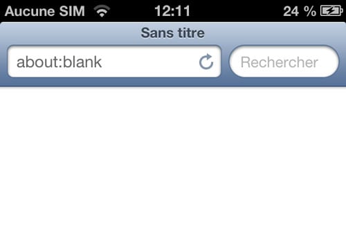 SafariBlankPage : accélérer le lancement de Safari iOS