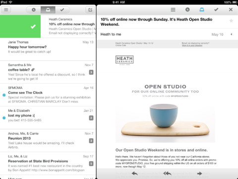 Mailbox 1.3 : ajout du support de l’iPad