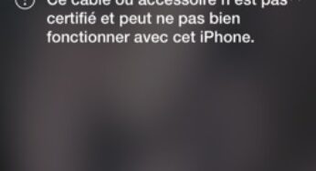 iOS 7 : blocage des câbles lightning non certifiés Apple