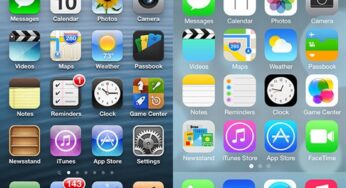 iOS 7 vs iOS 6 : le comparatif visuel