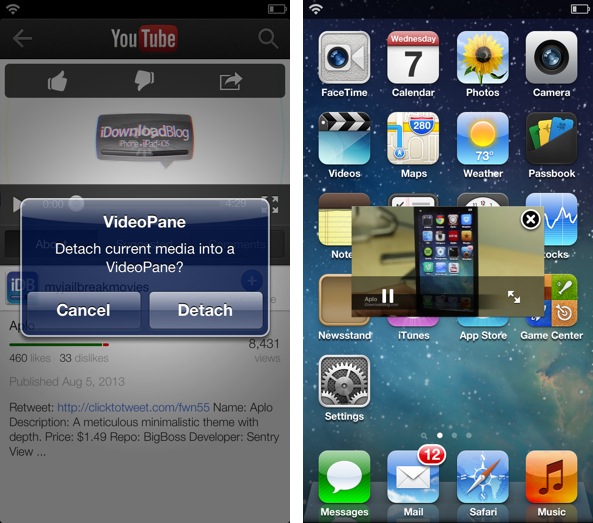 VideoPane : utiliser son iPhone en regardant une vidéo