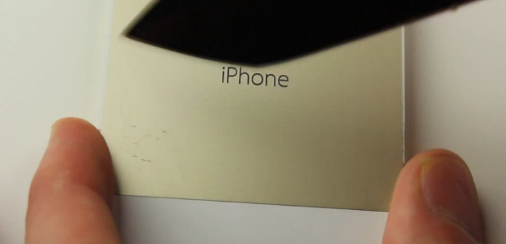 iPhone 5S or/champagne vs iPhone 5 : Scratch Test
