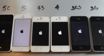 iPhone 5S vs 5C vs 5 vs 4S vs 4 vs 3Gs vs 3G vs 2G : vidéo comparative