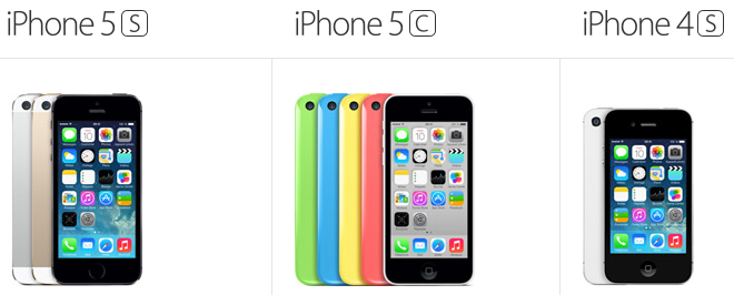 iPhone 5S vs iPhone 5C vs iPhone 4S : Comparatif complet