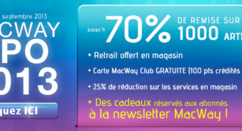 MacWay Expo 2013 : bons plans et jeu concours