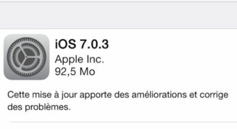iOS 7.0.3 disponible sur iPhone, iPad, iPod Touch