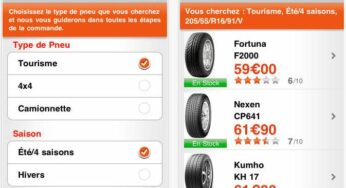 Allopneus : acheter des pneus et les faire monter depuis l’iPhone