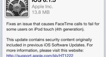 iOS 6.1.5 disponible sur iPod Touch 4G