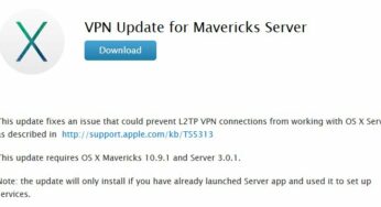 OS X Mavericks Server : mise à jour VPN