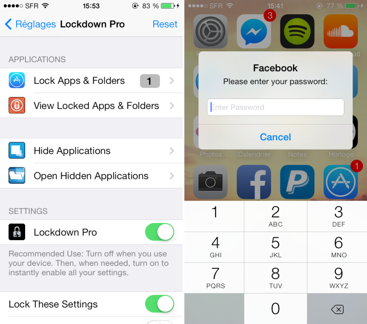 Lockdown Pro iOS 7 : protéger ses applications iPhone & iPad