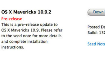 OS X 10.9.2 Mavericks : une bêta 2 à la disposition des développeurs