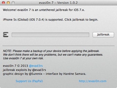 Jailbreak iOS 7 : evasi0n 7 1.0.2 rend compatibles tous les iPad 2