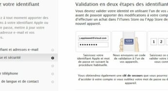 Apple ID : la validation en 2 étapes arrive en France