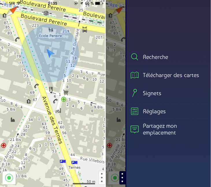 Maps With Me Pro : les cartes hors ligne sur iPhone & iPad