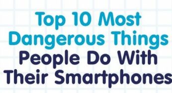 Infographie : Top 10 des choses à éviter avec son smartphone