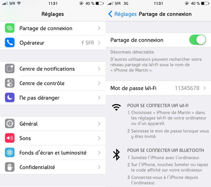 iOS 7.1 : des problèmes avec le partage de connexion