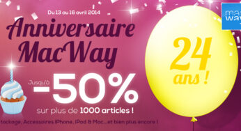 Anniversaire MacWay : jusqu’à -50% sur plus de 1000 articles