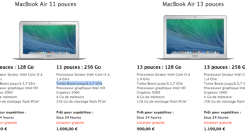 MacBook Air : nouveaux processeurs et baisse des prix sur l’Apple Store