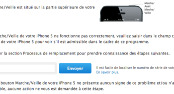iPhone 5 : un programme de remplacement pour le bouton marche/veille