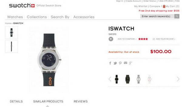 Swatch s’oppose à la marque iWatch d’Apple