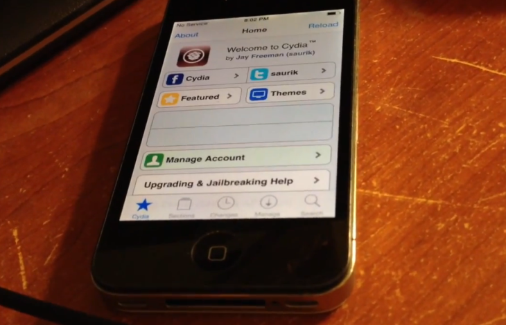 Jailbreak iOS 7.1.1 : réussi sur iPhone 4 par winocm (vidéo)