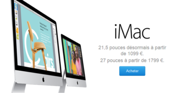 Apple propose un nouvel iMac à 1099 €