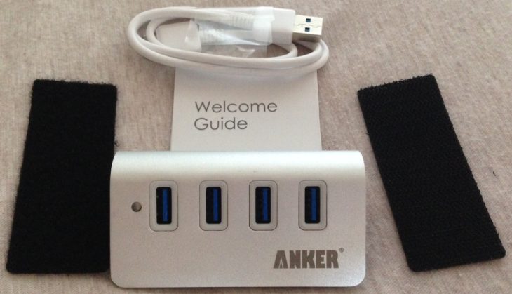 Test : Hub Anker 4 ports USB en aluminium