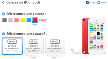 Apple Store : le nouvel iPod Touch 16 Go disponible en France