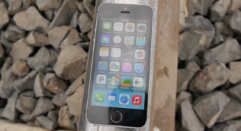 Insolite : deux iPhone 5S écrasés par un train