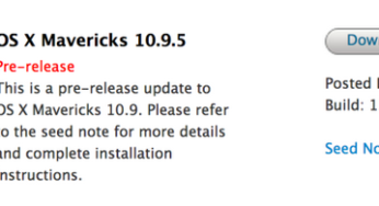 Mac : OS X 10.9.5 bêta 1 et Safari 7.0.6/6.0.6 disponibles