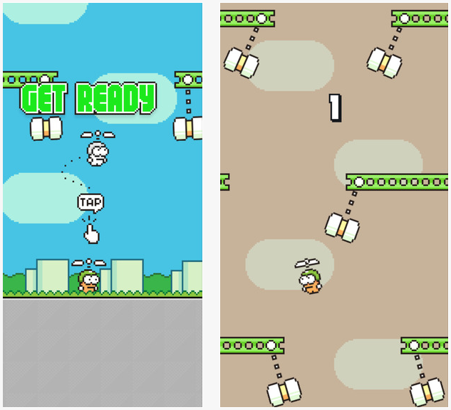 Swing Copters : le successeur de Flappy Bird est disponible