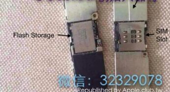 iPhone 6 : photo de la carte logique assemblée
