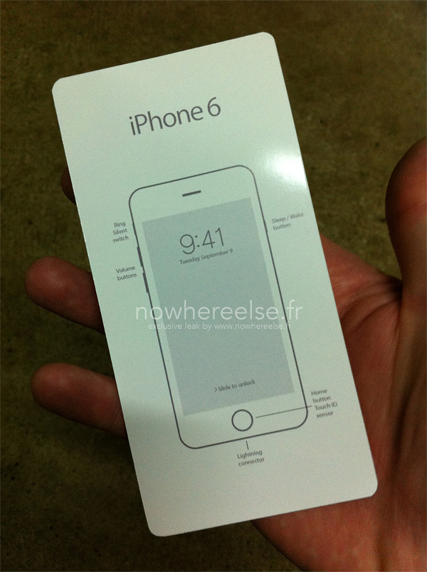 iPhone 6 : une photo du guide d’utilisation ?