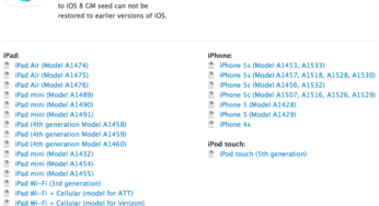 iOS 8 Golden Master (GM) disponible sur iPhone, iPad, iPod Touch