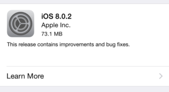 iOS 8.0.2 : disponible sur iPhone, iPad & iPod Touch