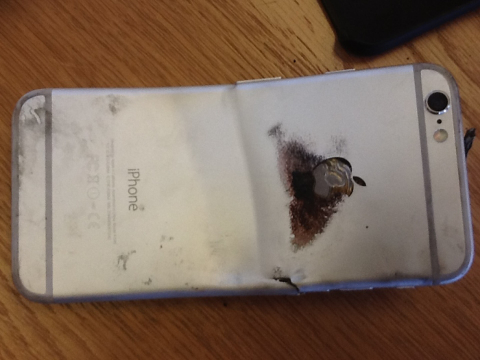 L’iPhone 6 d’un américain s’est plié et enflammé lors d’un accident