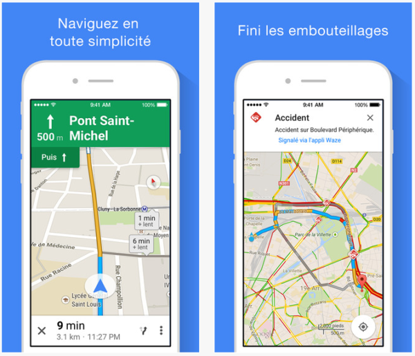 Google Maps mise à jour en version 4.0