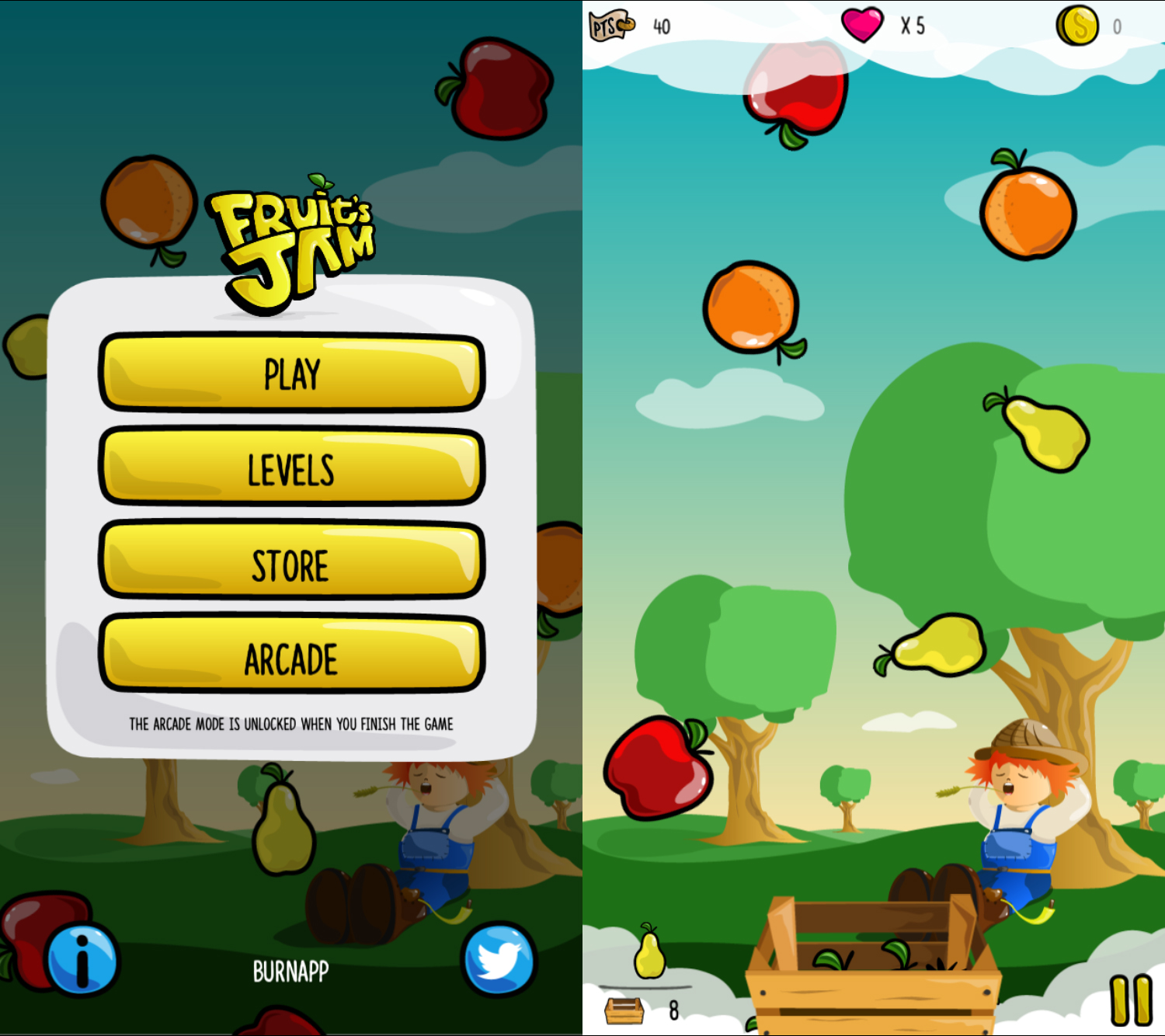 Fruit's Jam un Fruit Ninjalike pour iPhone addictif