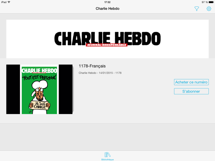 Charlie Hebdo : l’application disponible sur iPhone & iPad